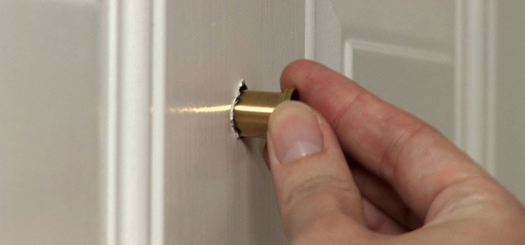 peephole door repair in Keyes
